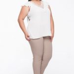 Blusa decote Pala Renda - Blusa plus size - Moda Feminina - Silvania Mares Moda Plus Size Divinópolis MG